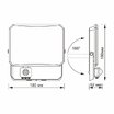 LED прожектор VIDEX F3 50W 5000K з датчиком руху 220V Black (VLE-F3-0505B-S)