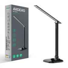 Світлодіодний настільний світильник Ardero DE1725ARD 9Вт 6500K чорний