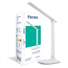 Світлодіодний настільний світильник Feron DE1725 9Вт 4000K білий