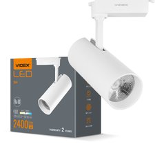 LED світильник трековий VIDEX 30W 4100K білий — купити в інтернет-магазині «Світлонія»