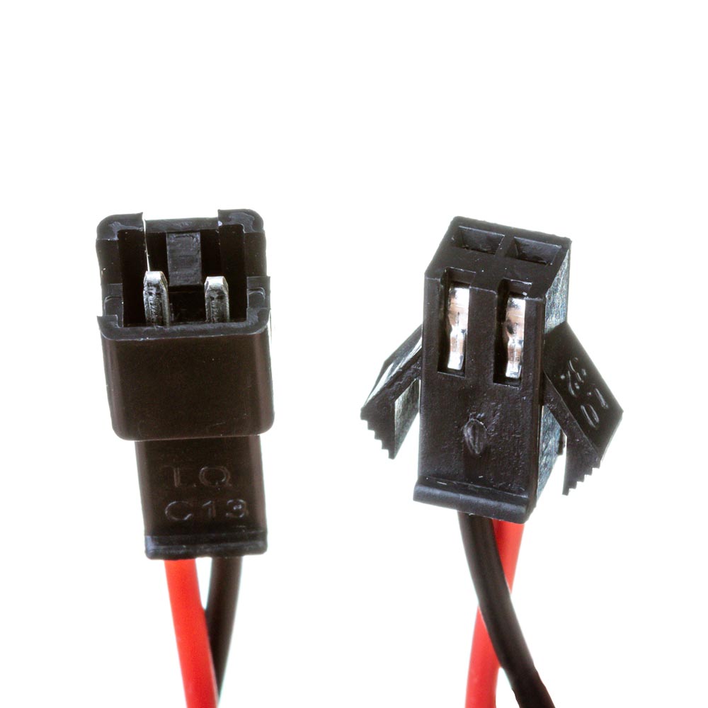 Комплект коннекторов для cветодиодной ленты папа+мама 12V 2pin черный с зажимом