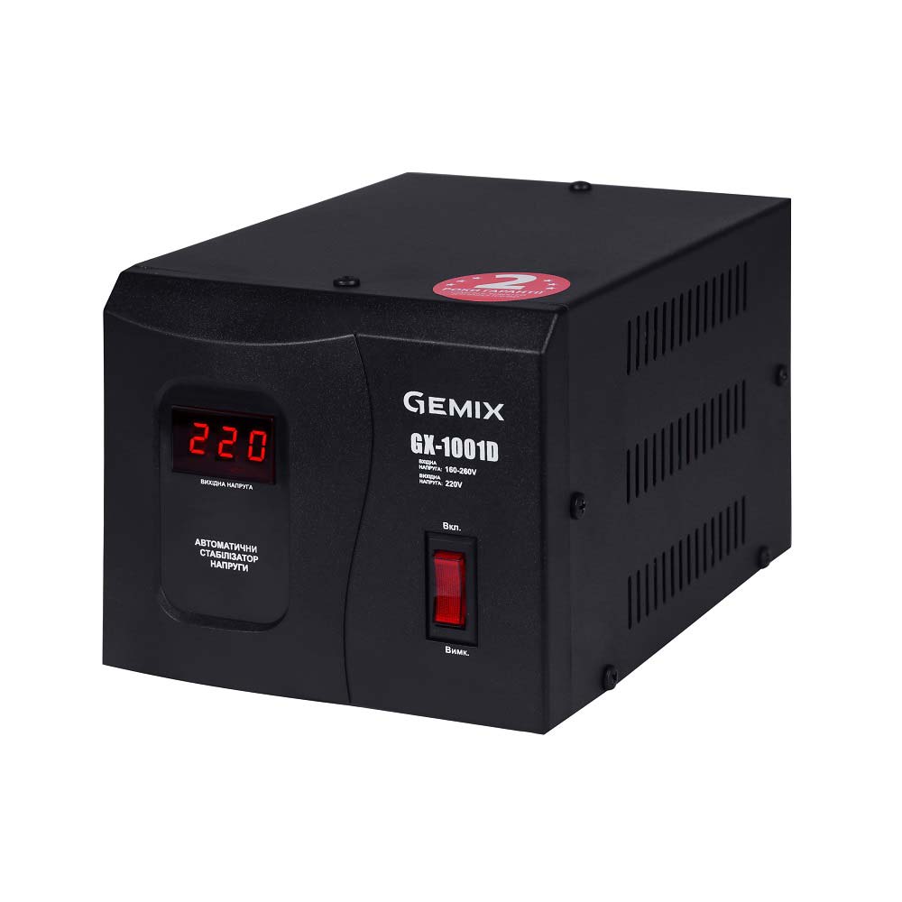 GX-1001D Gemix Стабилизатор напряжения релейный цифровой 700 Вт