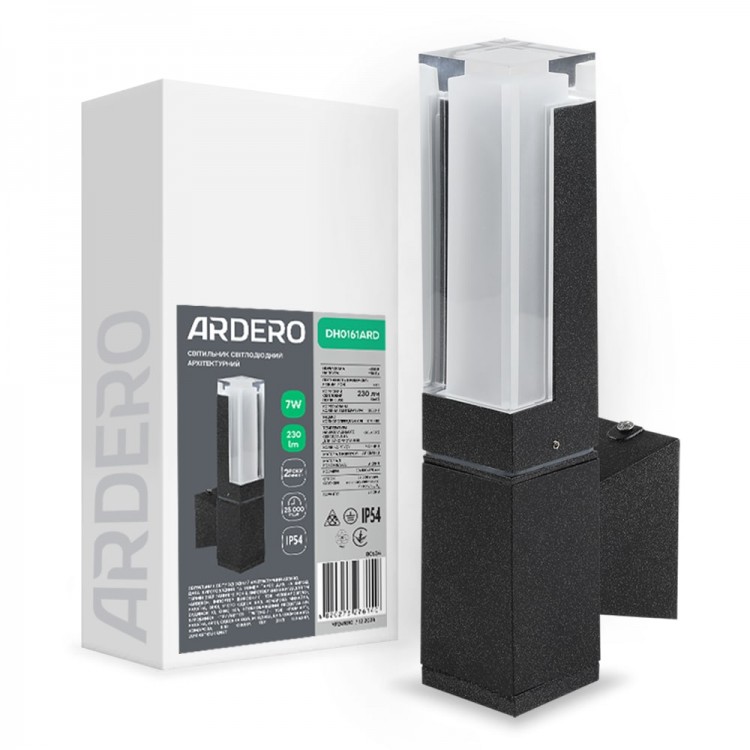 Архитектурный светодиодный накладной светильник Ardero DH0161ARD ARCTIC 7Вт 3000K черный