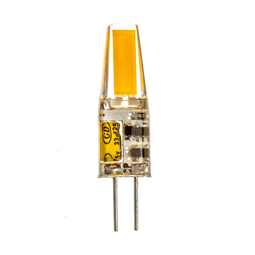LED лампа G4 12V 3,5 W тепла біла 3000К силікон cob1505 SIVIO 