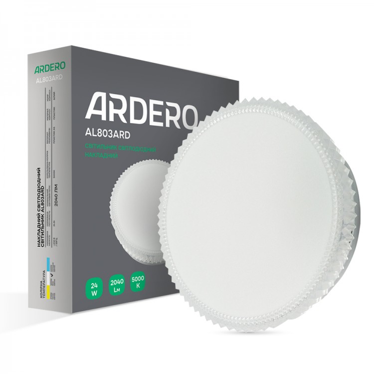 Светодиодный накладной светильник Ardero AL803ARD 24Вт 5000K белый