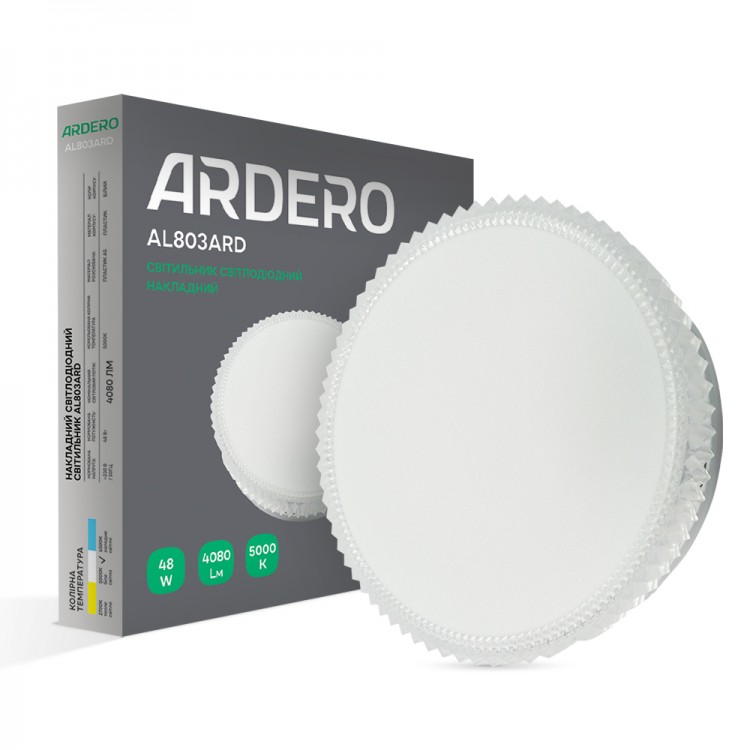 Светодиодный накладной светильник Ardero AL803ARD 48Вт 5000K белый