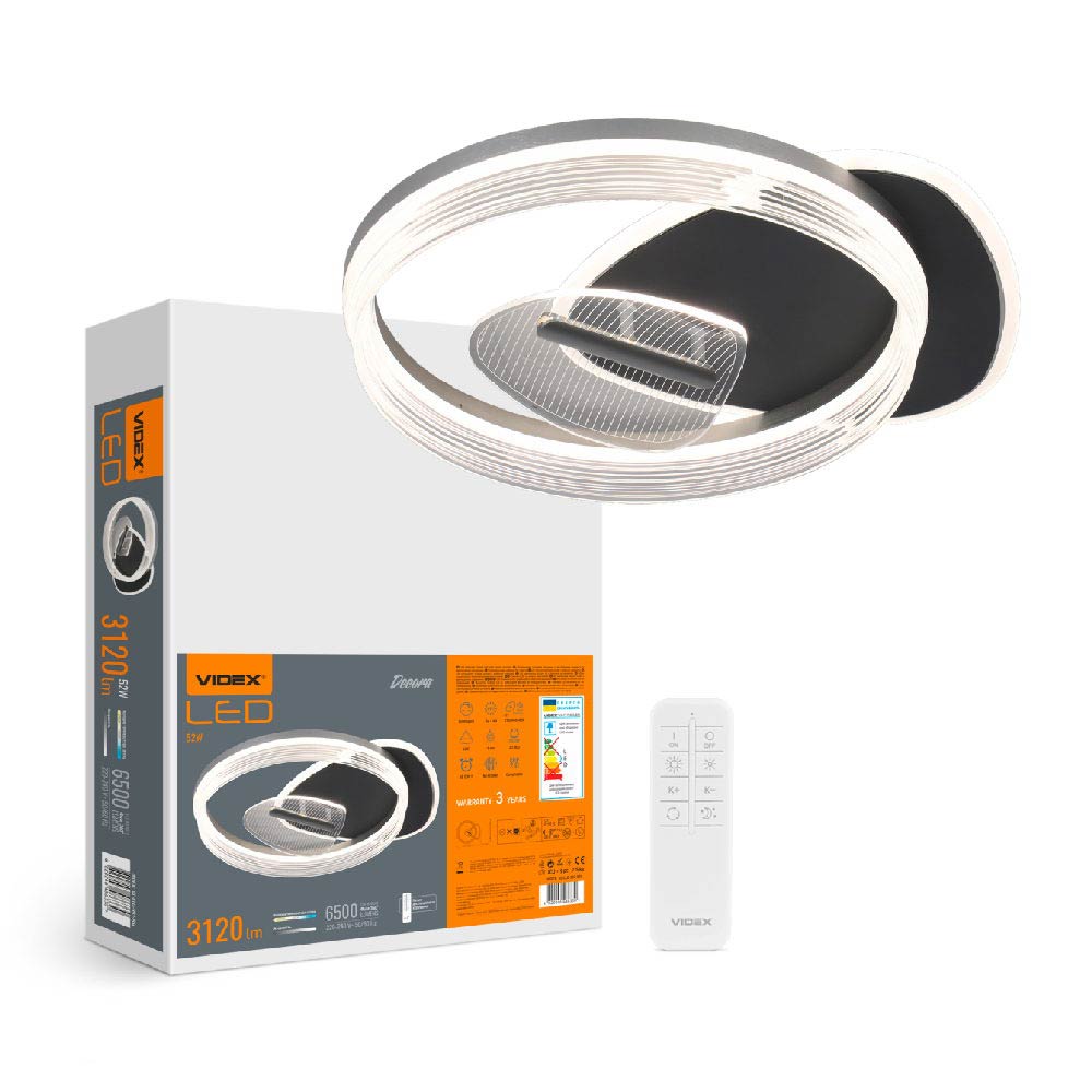 LED светильник функциональный VIDEX DECORA 52W VL-CLD-993-BSL