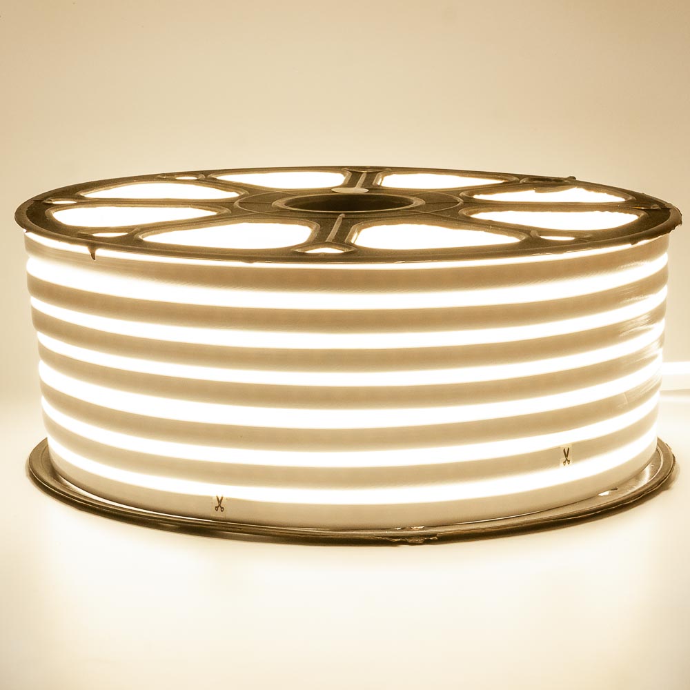 Led неон AVT 220 білий теплий 8х16 smd2835 120LED / m 7W IP65, 1м