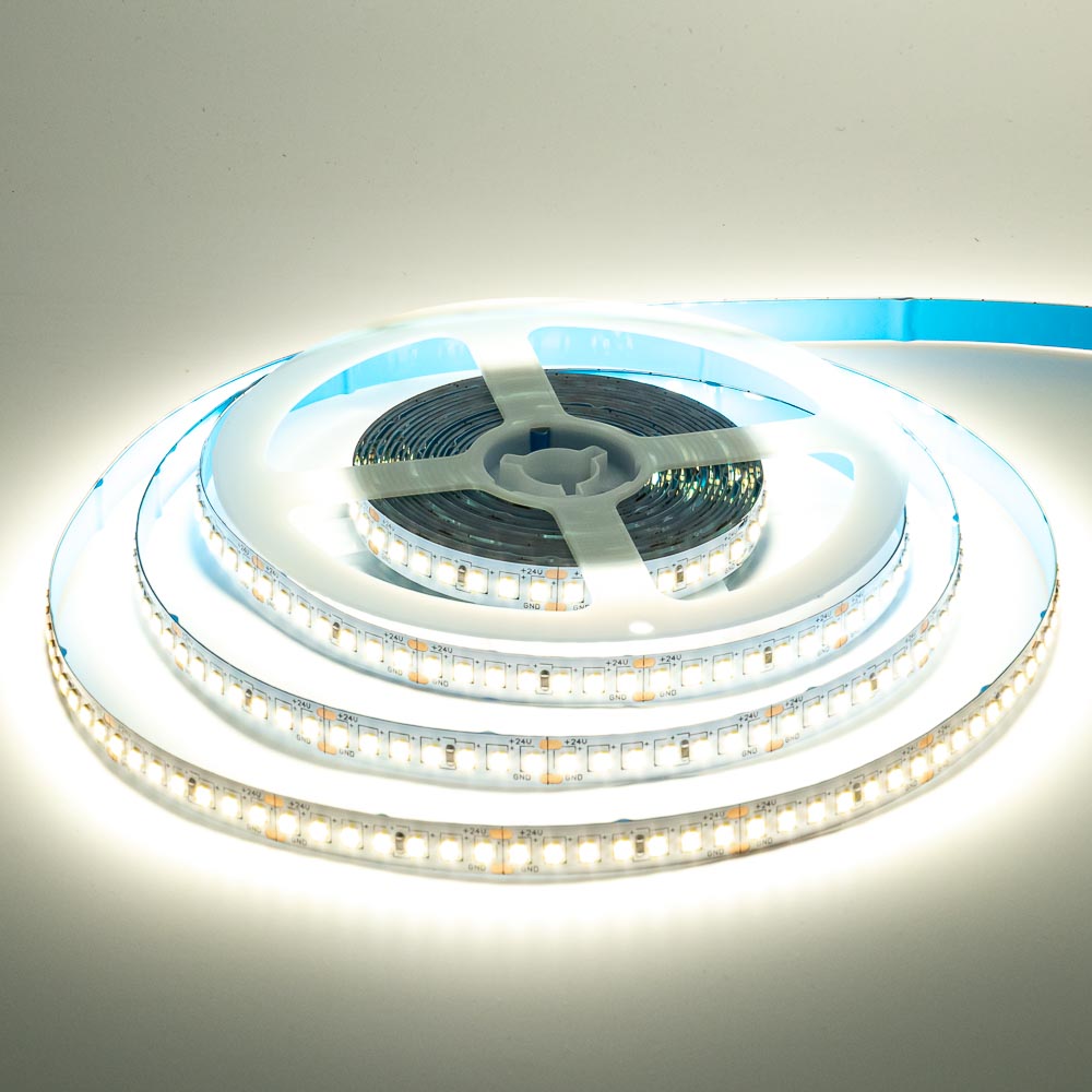 Led лента AVT 24В белая холодная smd2835 168LED/m IP20, 1м