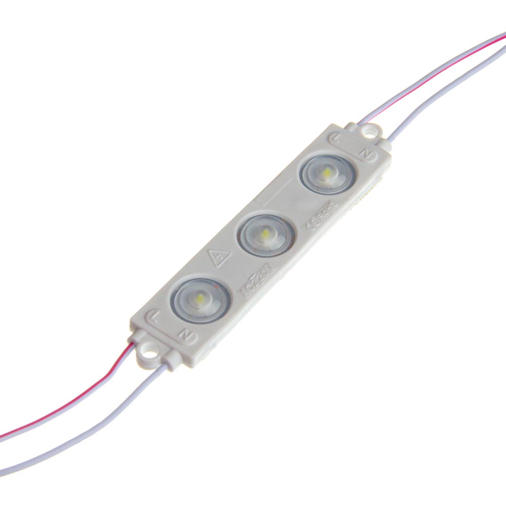 Светодиодный модуль 220 V белый smd3030 3led 1.5W IP65
