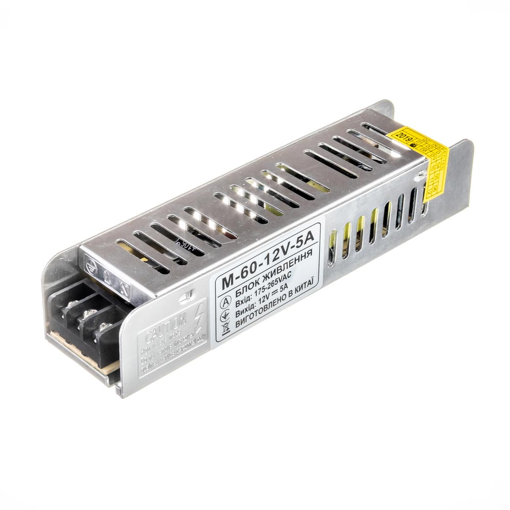 Блок питания 12V 5A 60Вт IP20 M