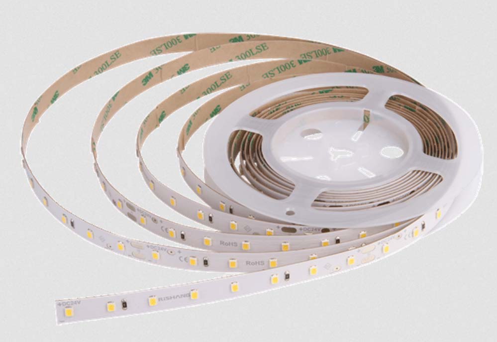 LED стрічка RISHANG 64-2835-24V-IP20 6W 880Lm 3000K 5м (RD0064TC-A-WW)